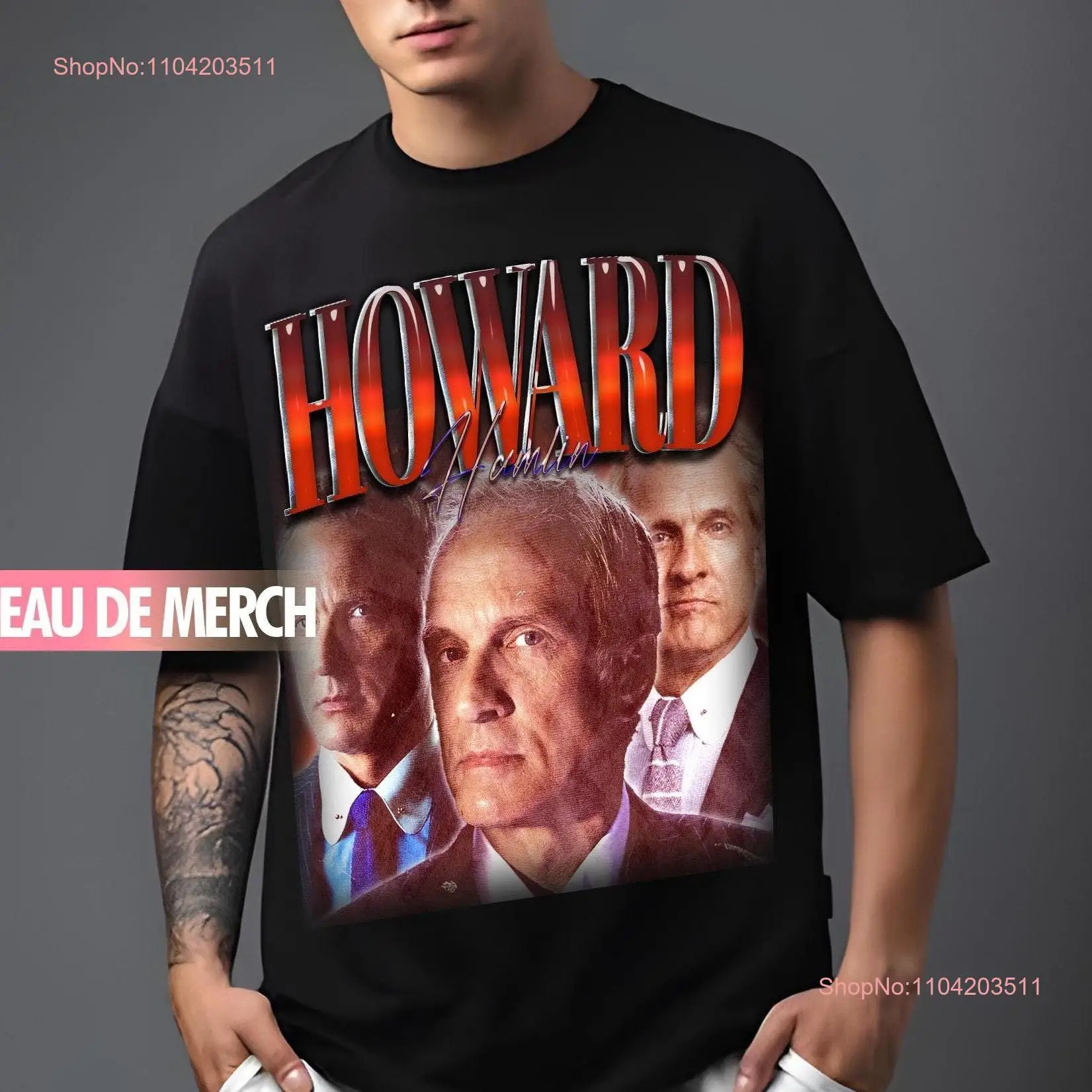 HOWARD HAMLIN TEES Vintage T Shirt 90s Merch Retro Fans long or short sleeves