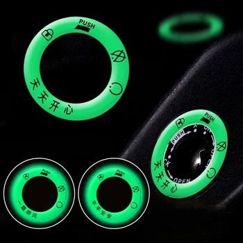 1pc adesivo universale per interruttore chiave di accensione moto foro chiave moto copertura luminosa decorativa accessori moto