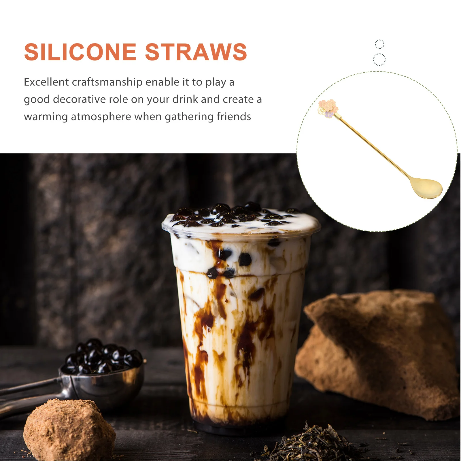 

1pc Stainless Steel Milk Coffee Juice Muddler Swizzle Stick Stirring Rod Mixing Tool For Cocktail Wine Beverage