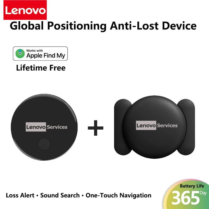 Lenovo Mini GPS Motion Tracker Device Smart Anti-Lost Pets Bluetooth 5.0 Finder Air Tag Tracking Locator For Android IOS