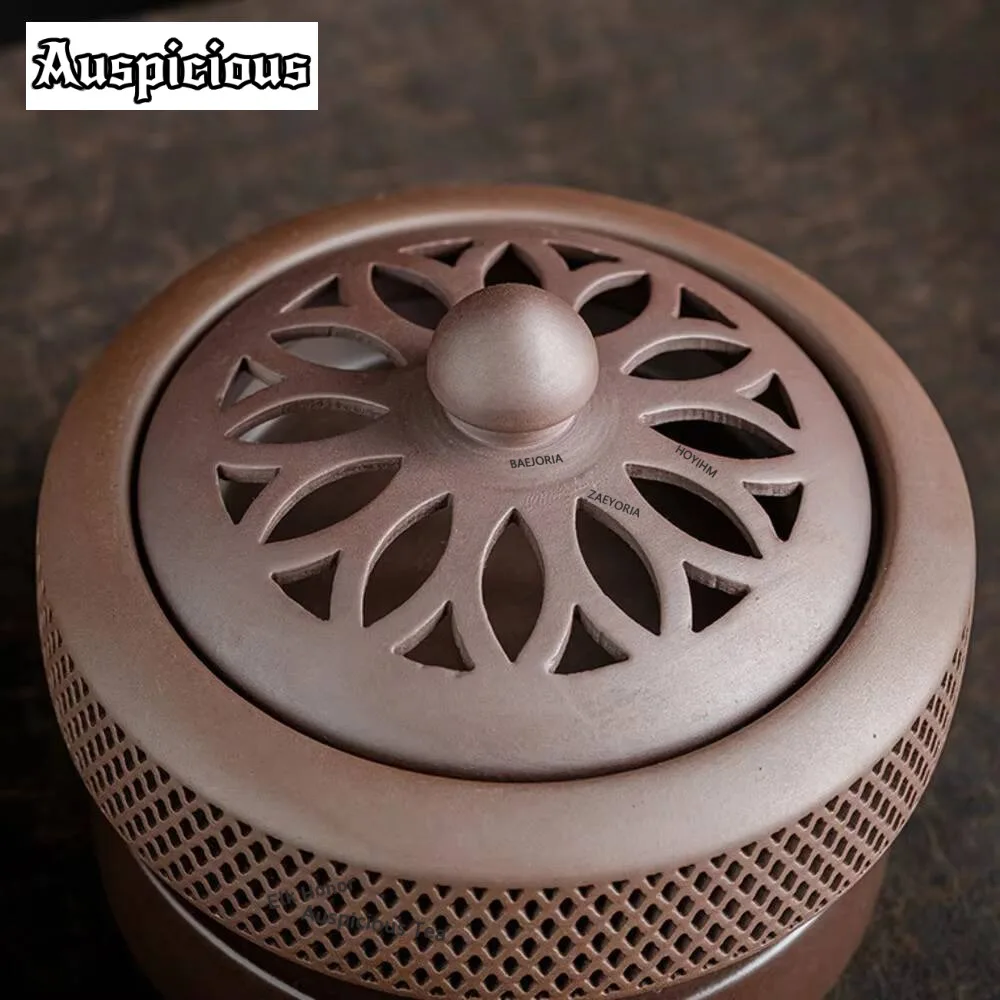 Arab Essential Oil Nightlight Electric Bokhour Burner Electric Incense Stove Aroma Diffuser 220V Timing Temperature Adjustment