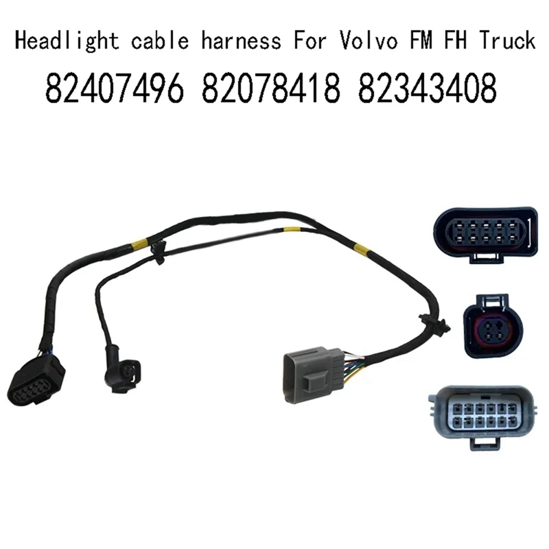 

82407496 жгут проводов фар для Volvo FM FH Truck 82078418 82343408, запасные части