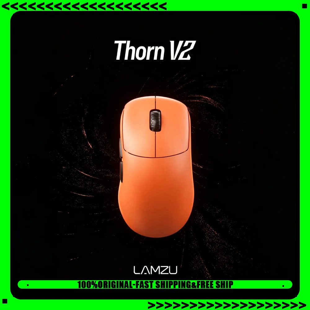 LAMZU THORN V2 Dual Mode Wireless Gaming Mouse 8000Hz Polling Rate PAW NEXT1 Sensor Nordic 54H20 Mice Lightweight PC Accessories