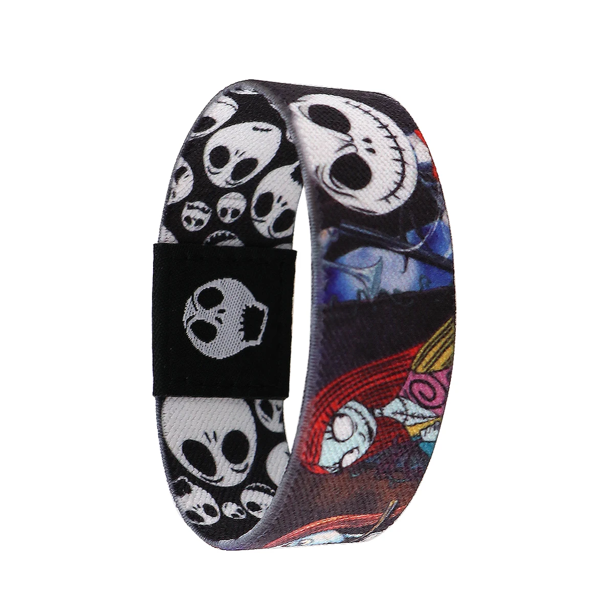 Halloween Horror Bracelets Skulls Bangle Teens Men Elastic Sport Wristband Fashion Hand Circle Jewelry Accessories Cosplay Gifts