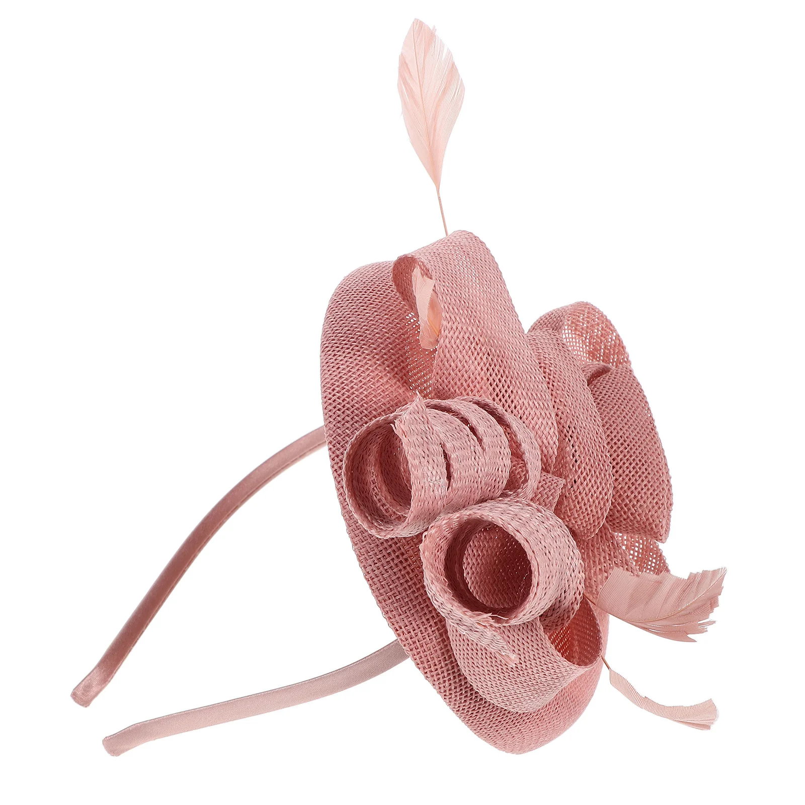 

Spiral Hair Accessory Faux Linen Gauze Exaggerated Bridal Headpiece for Weddings Proms Bridesmaids Elegant Wedding Hair