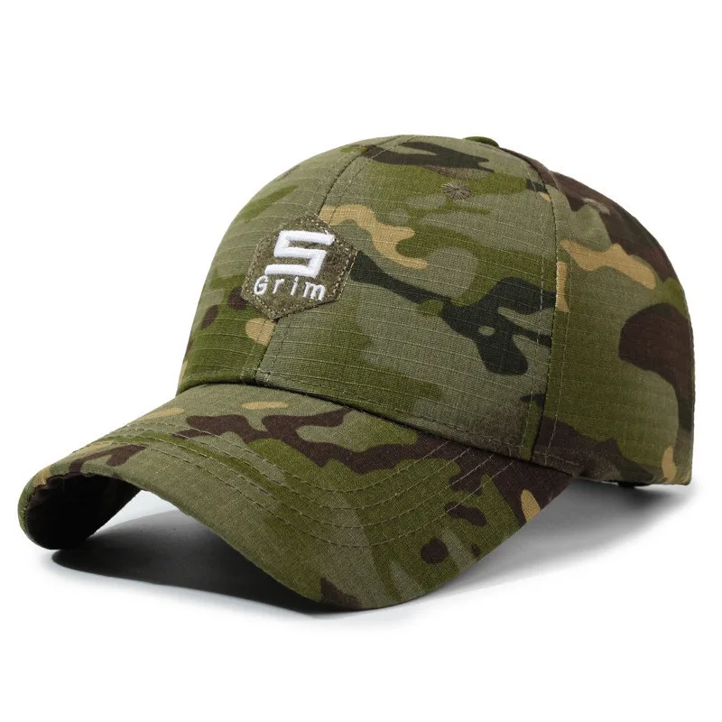 

New Autumn Letter Embroidery Camouflage Caps For Men And Women Personality Baseball Cap Jungle Camping Party Hats Snapback Cap