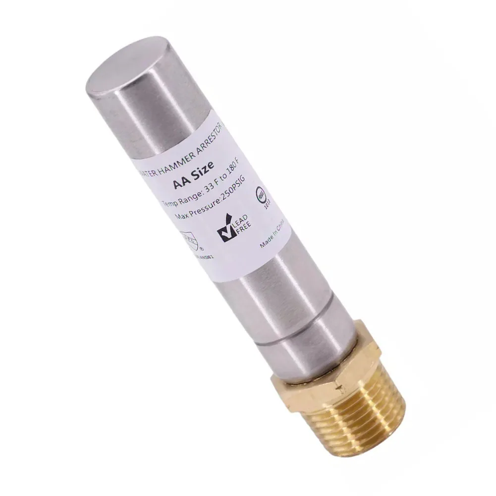 1pc Water Hammer Arrestor Hammer Arrestor 1/2 Kitchen Stainless Steel Arrestor 1/2