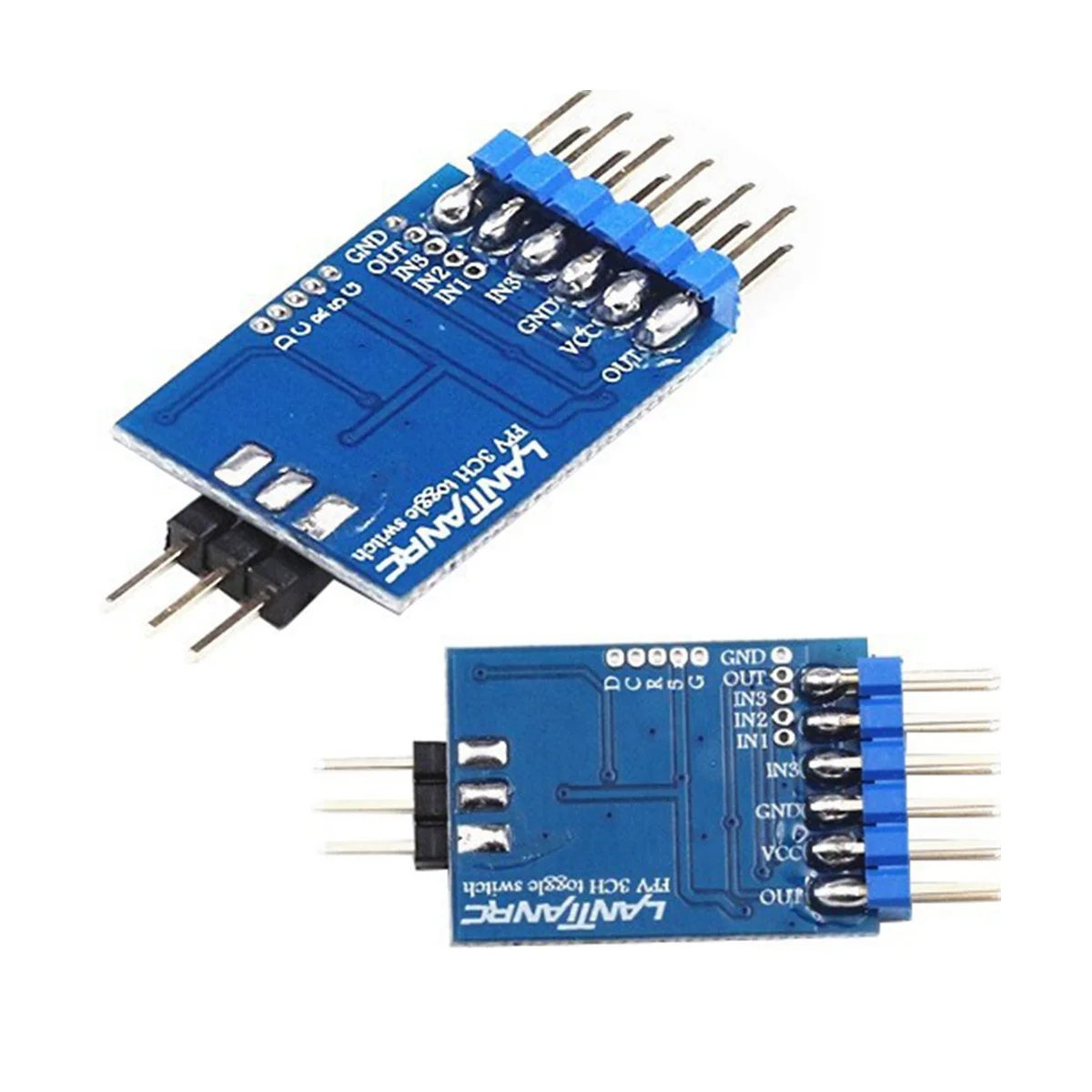 Módulo conmutador de vídeo de 3 canales, 5,8G, Unidad de interruptor de vídeo de 3 vías para cámara RC FPV