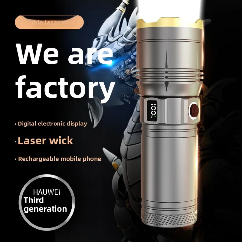 超高輝度長距離-led-懐中電灯、白と黄色のデュアルライト戦術懐中電灯、キャンプモバイルパワーバッテリー懐中電灯ledライト-懐中電灯護身用グッズタクティカルライトライト-led-強力led-ライト-充電式釣り懐中電灯-超強力led-ランタンミニled懐中電灯キャンプ用品ワークライト作業灯led-ワークライトワークライト-led-充電式cobライト-充電式