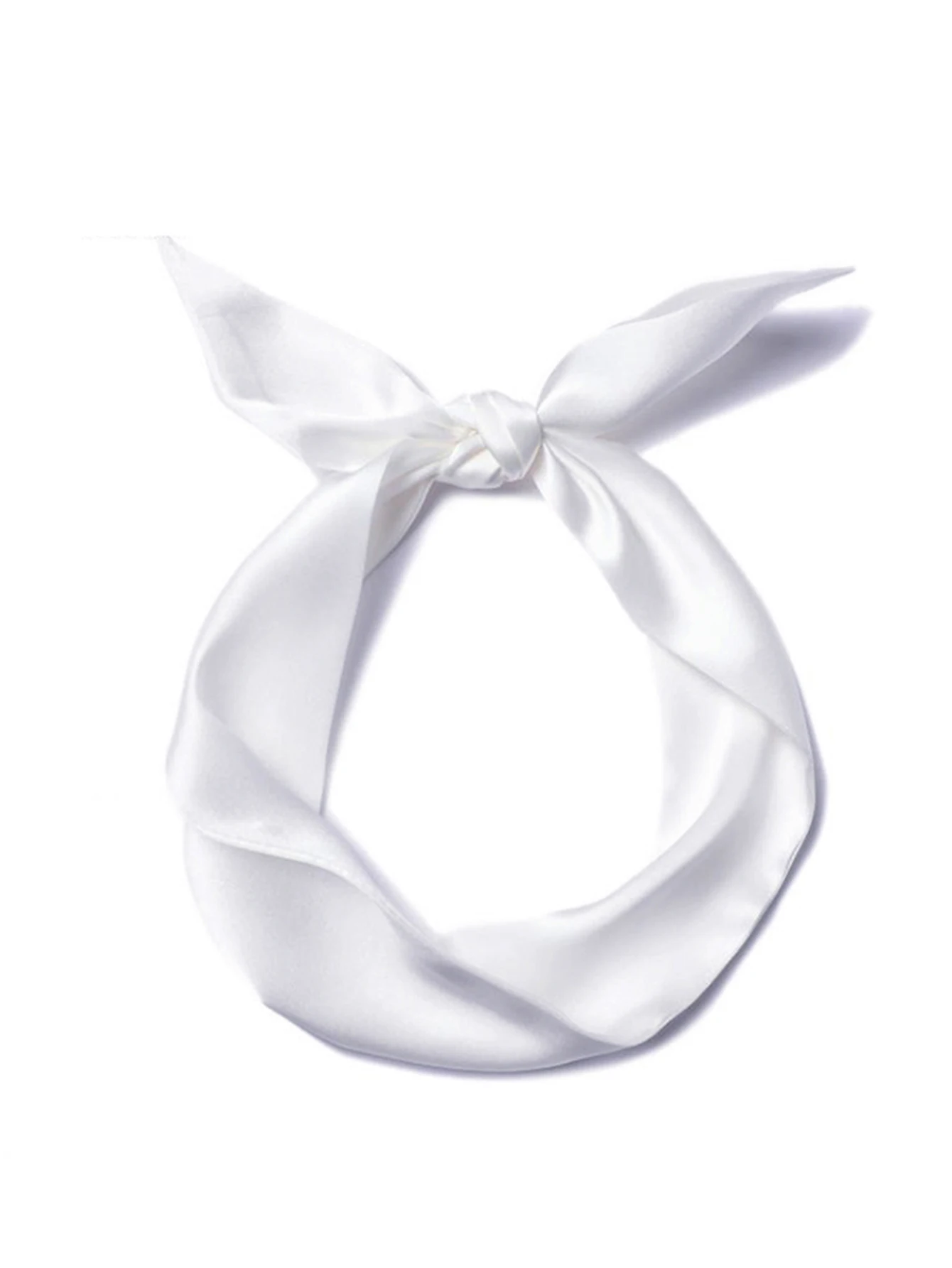 Frau dünner Seidenschal langes Haarstreifen Seidenband kleine Halstücher Taschengriff Band Schal Kopftuch Damen Krawatte 4 cm * 90 cm – Detail 6