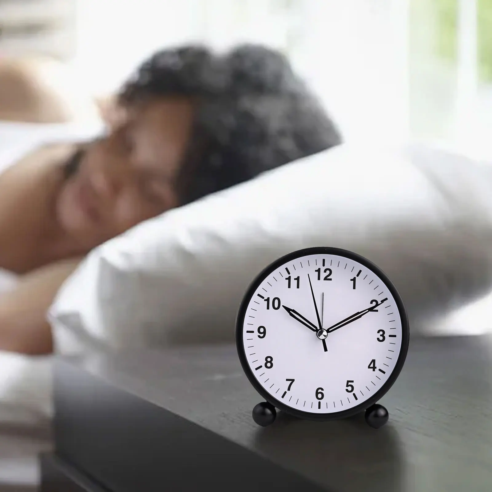 Bedroom Alarm Clock Bedside Alarm Clock Stylish Touch Battery-operated Compact Easy-to-read Large Numbers For Bedroom