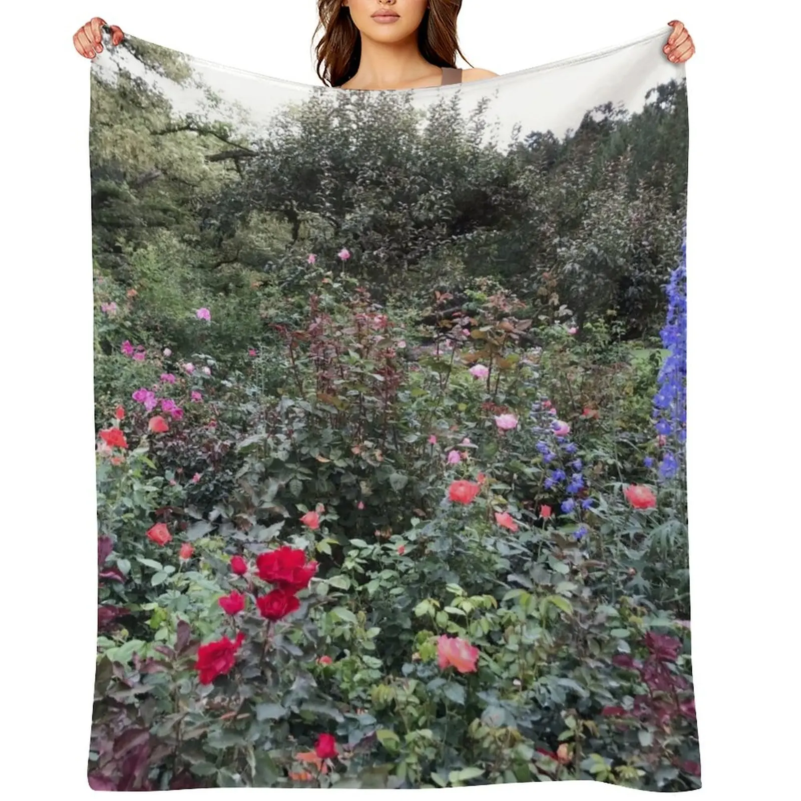 بطانية رمي الزهور للحديقة على شكل بوتشارت، أريكة عملاقة منقوشة، بطانيات مانغا ناعمة #1