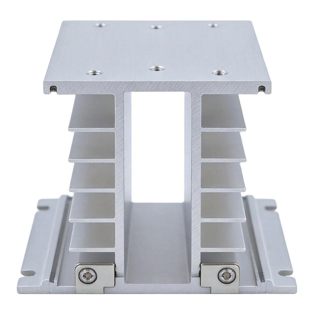 Thermal Management Solution Aluminum Bridge Rectifier Easy Installation Heat Sink Radiator MDQ-200A Silver Finish