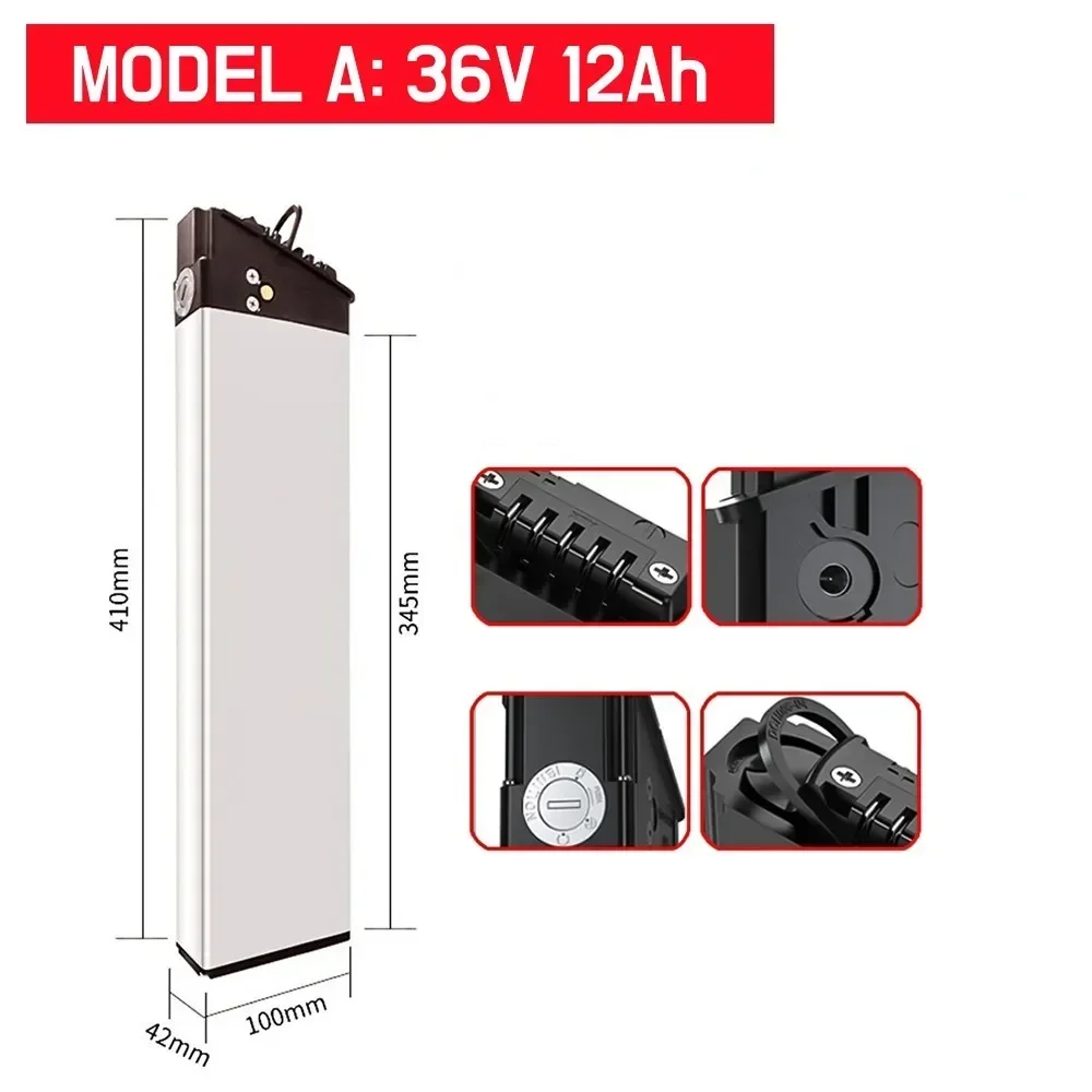 Aleaivy DCH-003/DCH-006 36V Akku 36V 10Ah 12Ah 14Ah 350W~600W Motorbatterie, für LO26 20LVXD30 MX01 LAFLY X3 JINGHMA R7 R5. 4