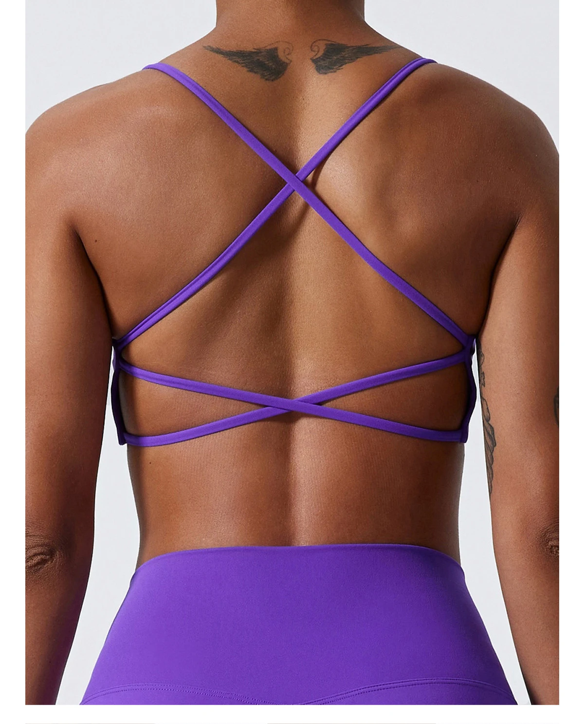 Hearuisavy Sommer Damen Sport-BH Unterwäsche Sportbekleidung Gym-Top Yoga-Kleidung Atmungsaktiv Schnelltrocknend Lauf-Pilates-Fitness-Top – Detail 17