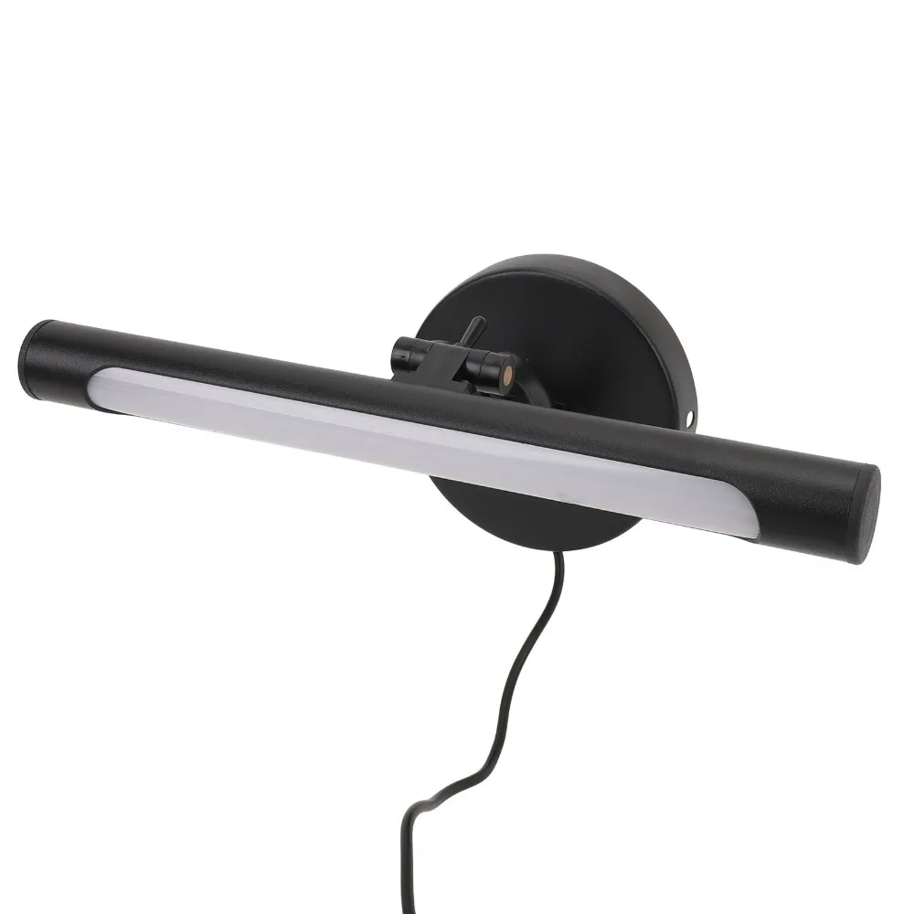 3 Color Temperature LED Vanity Light Bar Multi Angle Adjustment Stepless Dimmable LED Picture Light Matte Black Finish Flexible