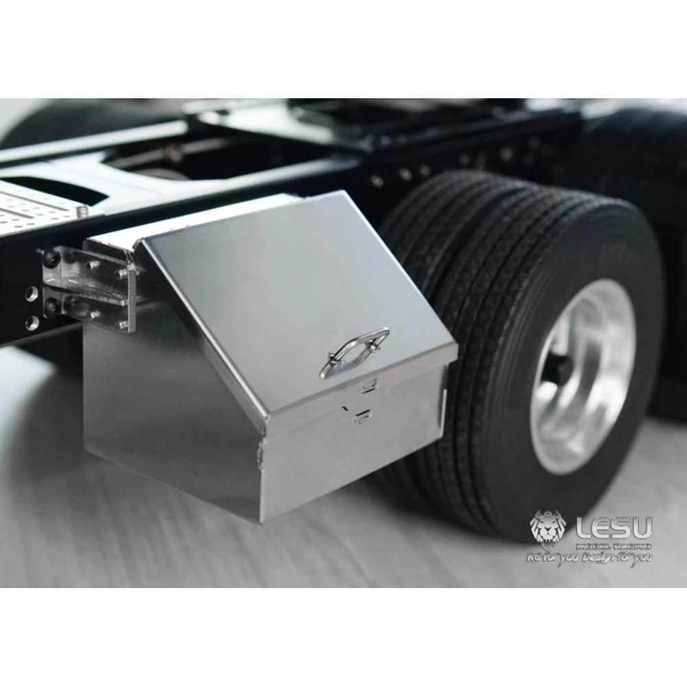 TGX ツールボックスシミュレーションステンレス鋼シルバー 1/14 タミヤ RC MAN TGX リモートコントロールトラクタートラック修正されたおもちゃの部品