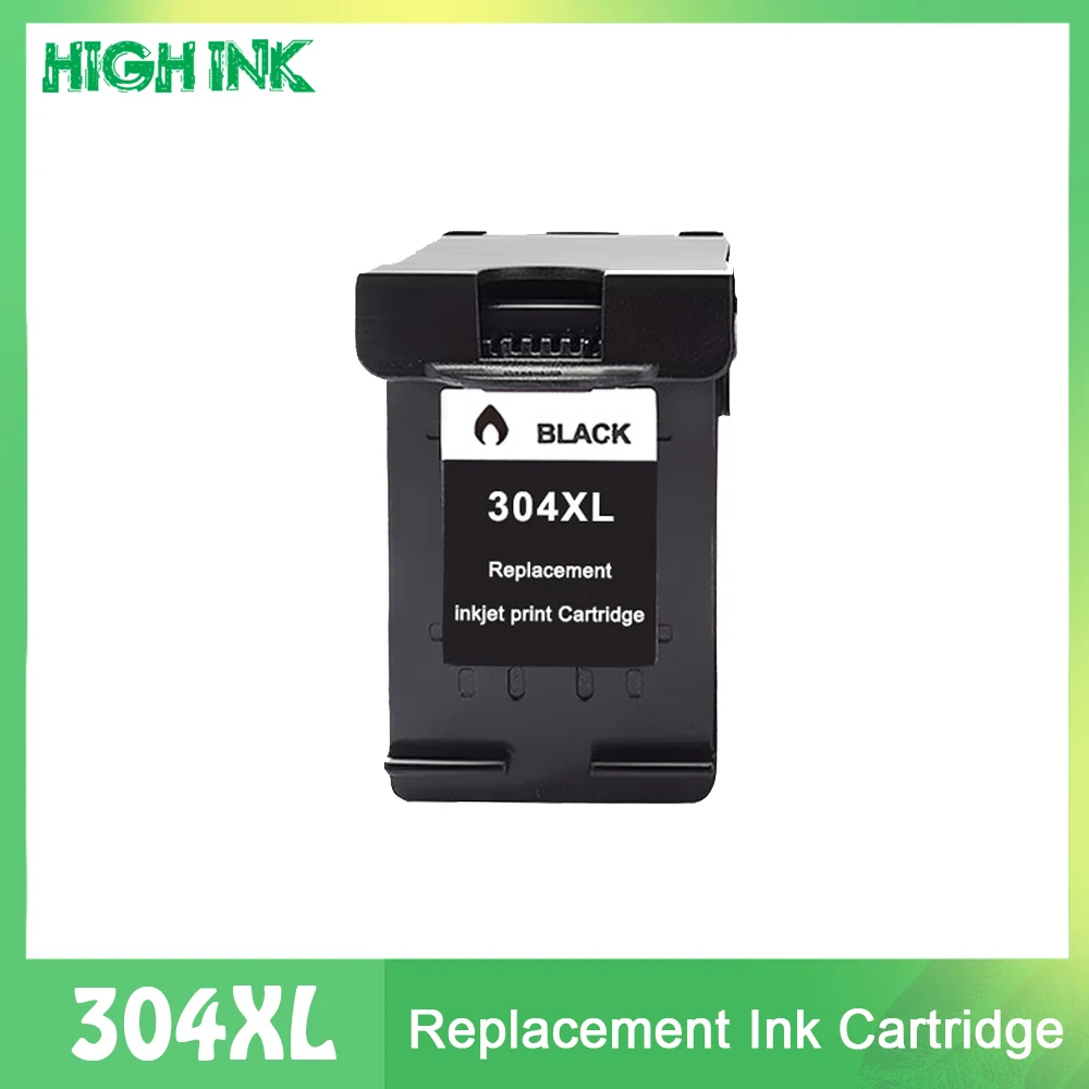 304 Black Replacement Ink Cartridge 304 XL HP304 Compatible for Hp 2600 2620 2630 3720 3721 3723 3730 3732 3752 Printer 304XL