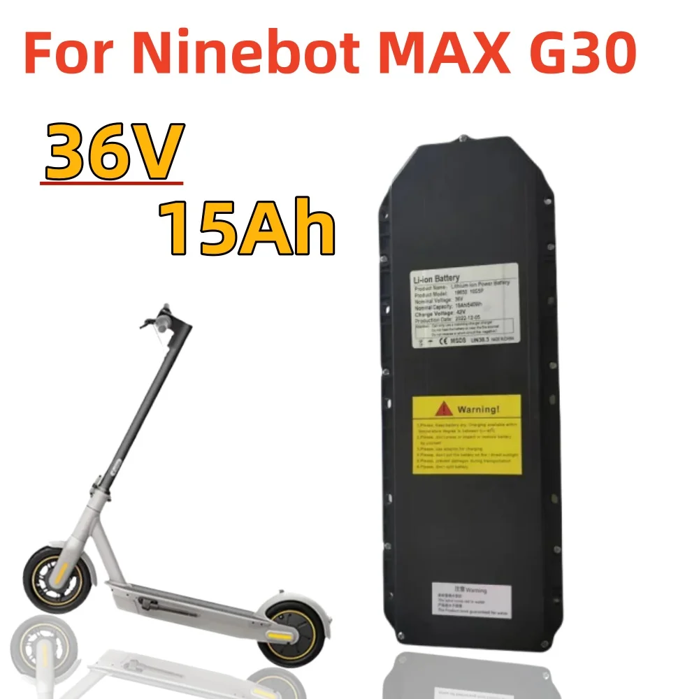 

For Ninebot 36V 15000mAh18650 Li-ion Battery Pack for Ninebot by Segway MAX G30 Smart Electric Scooter 551Wh IPX7 Power Supply