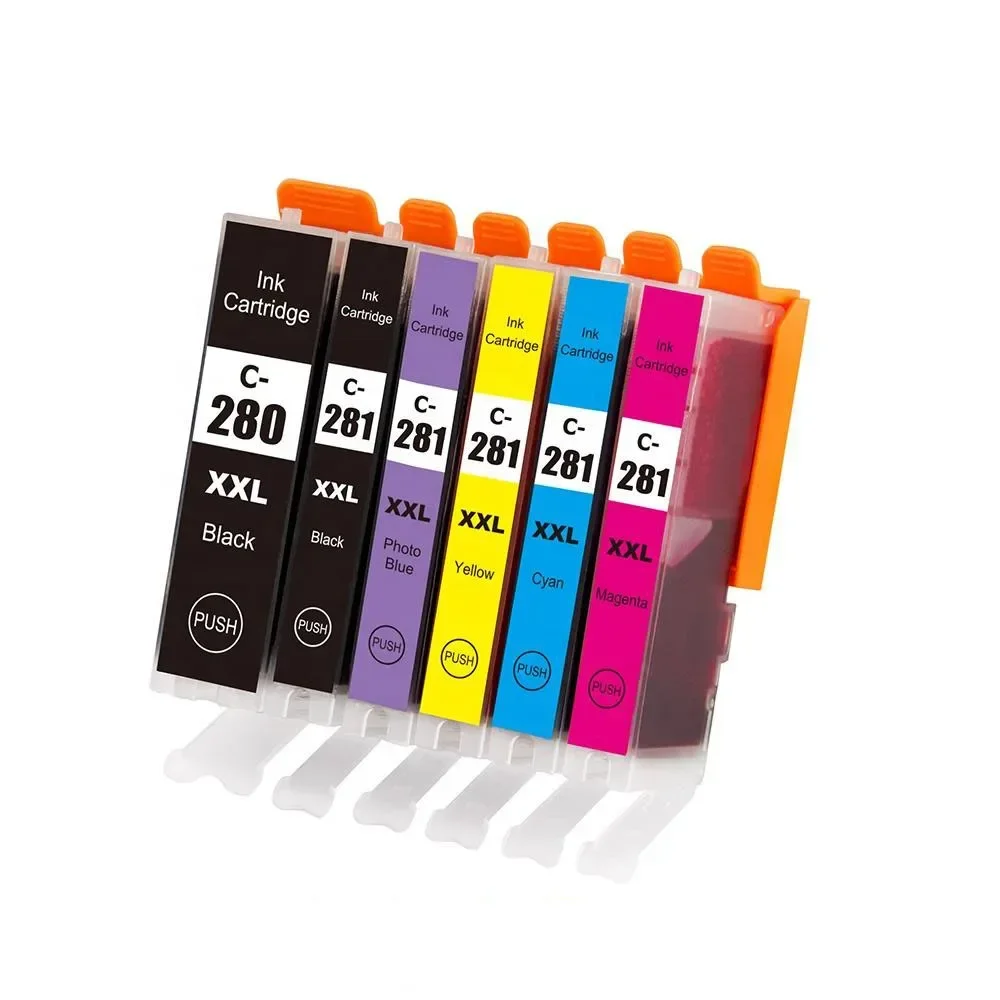 PGI 280 XL 281 PGI-280 CLI-281 Ink Cartridge for  For Canon PIXMA TS6120 TS6220 TS702 TR7520 TS8120 TS9120 printer