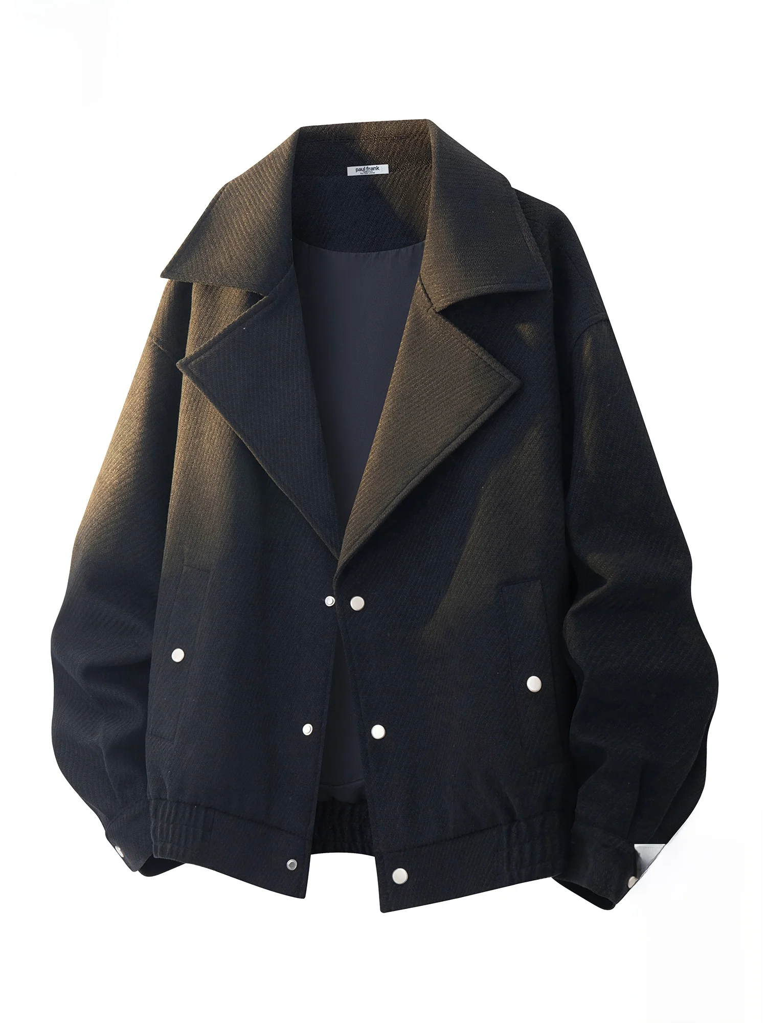 

Мужская шерстяная куртка Paul Frank свободного кроя с отложным воротником, повседневная, весенняя, новая коллекция, модная, молодежная, из полиэфирного волокна