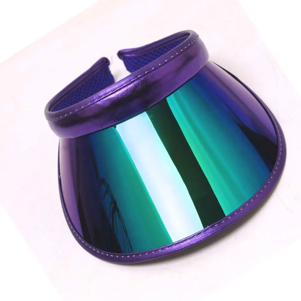 قبعة حماية من الأشعة فوق البنفسجية باللون الأرجواني الداكن خفيفة الوزن بحافة واسعة للشاطئ والسفر والمشي لمسافات طويلة والتخييم والمهرجانات