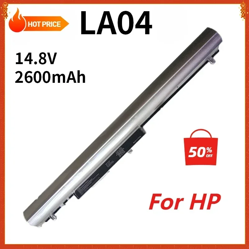 Laptop Battery for HP Pavilion TouchSmart 14 15 Notebook PC Series F3B96AA 728460-001 LA04 TPN-Q129 130 131 132 248 3 40 G1