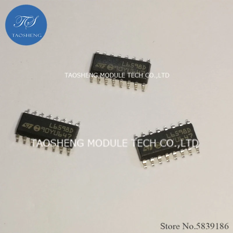 1PCS 100% NEW AND ORIGINAL L6598D SOP16 HIGH VOLTAGE RESONANT CONTROLLER