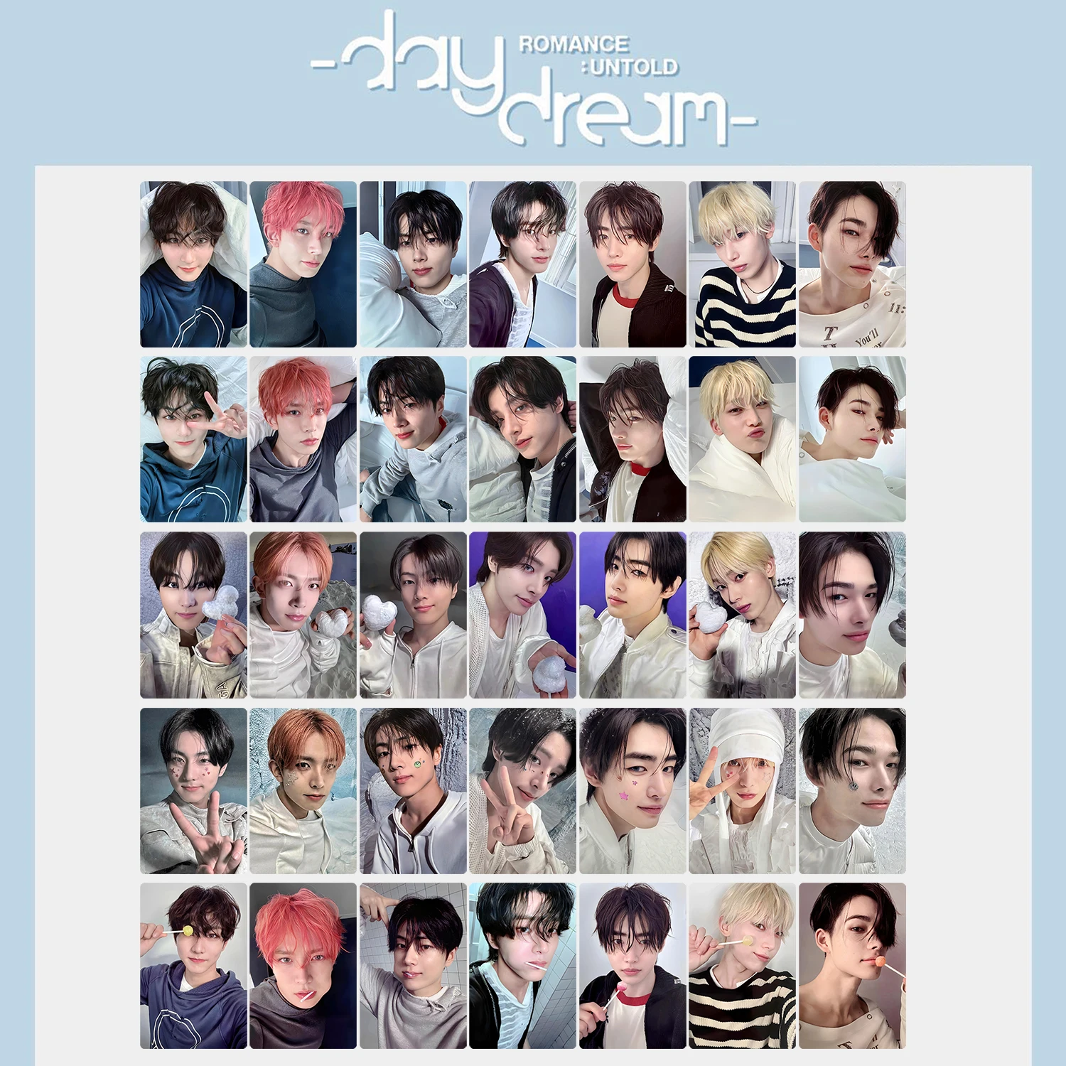 Kpop Selfie Lomo Card Photocard Set HD Printed Postcard for Kpop Lovers Collection Gift