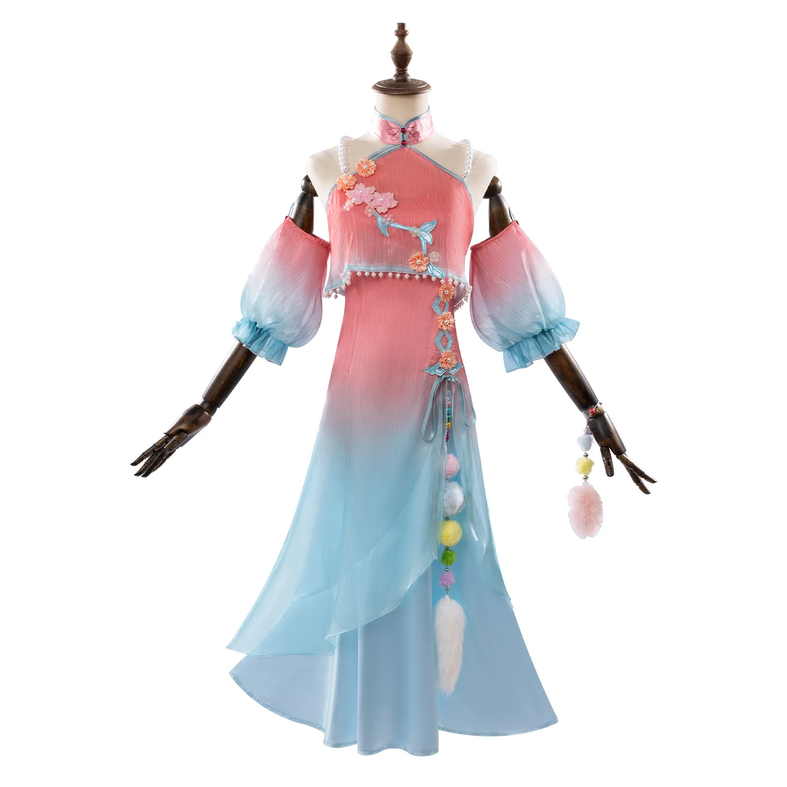 

Identity V You Shou Yan CosplayCostume, Perfumer Tu Bao Shu New Chinese Style Qipao Dress, Anime Game Girl Outfit for Halloween