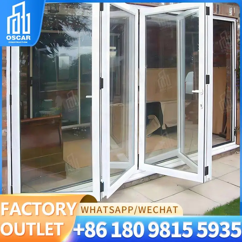 

Customizable EuropeanStyle DoubleFolding Door Ideal for Commercial Spaces Factory Direct Bifold Door