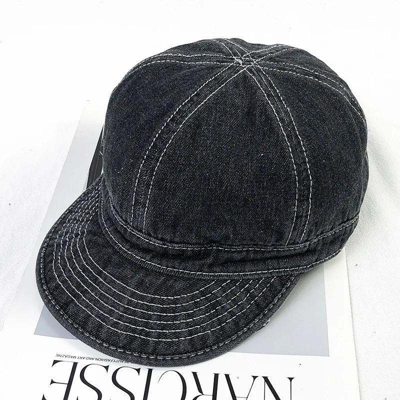 Weiche Baseballkappe für Herren mit kurzer Krempe, Hip-Hop-Mode, Mütze im Trucker-Stil aus Baumwolle, stilvoll, Jugend, Jungen – Detail 7