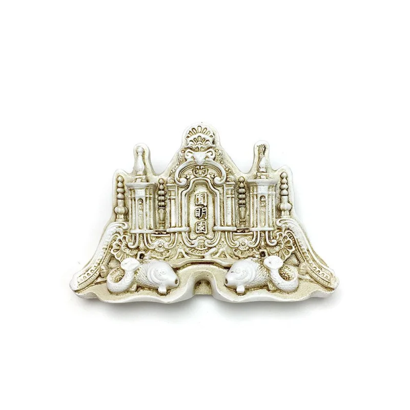 

China Beijing Yuanmingyuan Dashuifa Stone Fish 3D Resin Fridge Magnets, Chinese Historical Scenic Souvenir, Home Decor Items