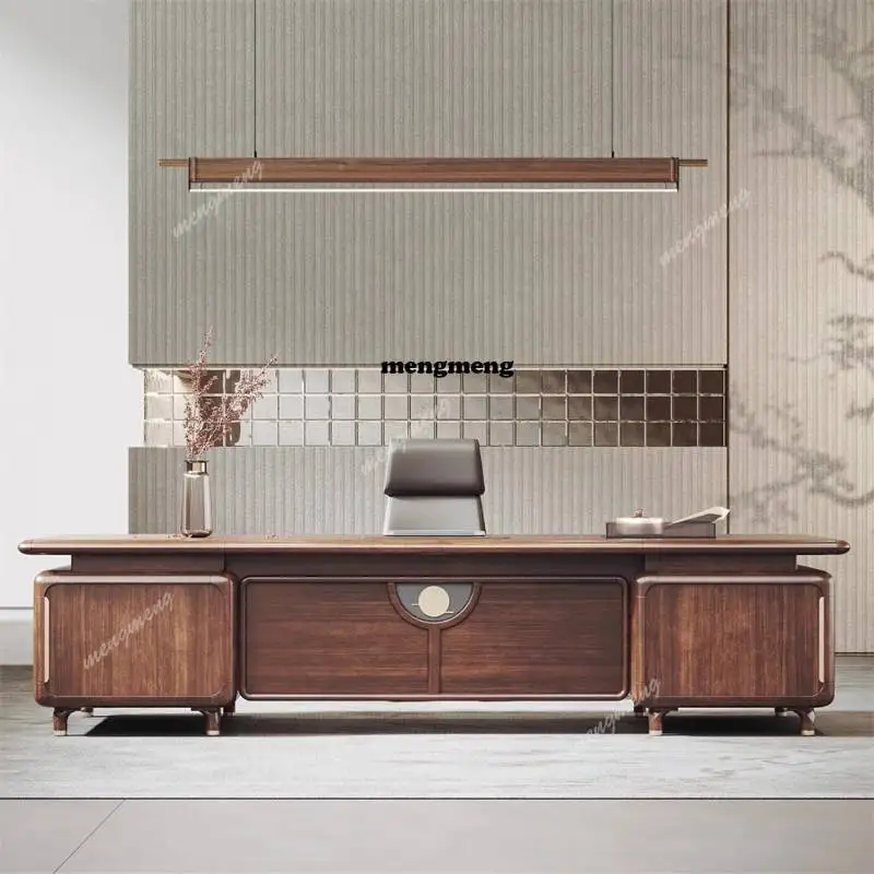 Strong Storage Executive Office Desk Cheap Manager Large Modern Computer Desk Study Drawers Mesa Escriotorio Work Station Table