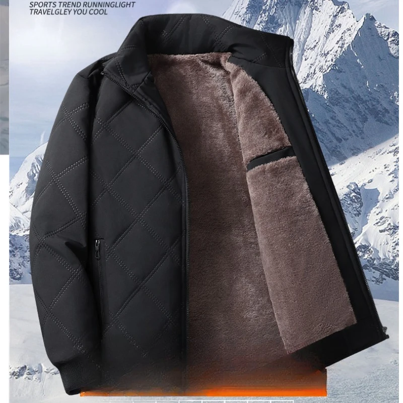 Зимняя мужская теплая куртка, мужские термопарки, пальто, повседневная классическая верхняя одежда, флисовые ветровки, куртки, мужская одежда, куртка-пуховик
