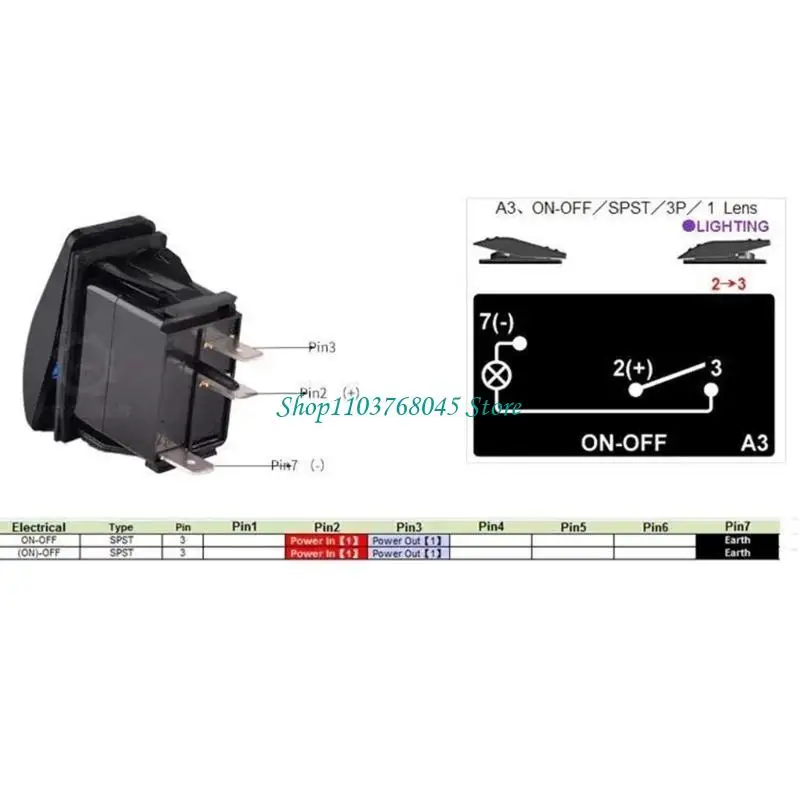 

R53F 2PCS Морские лодки выключатели.