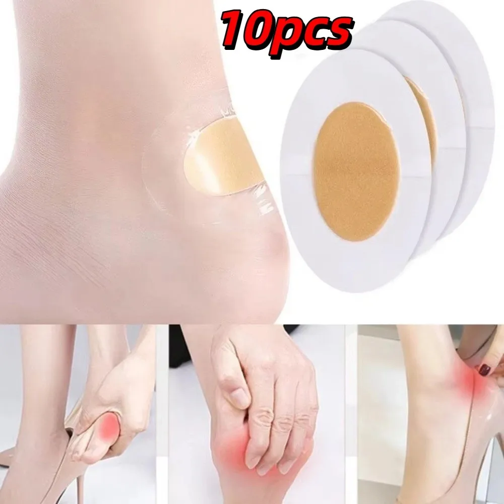 10pcs New Pain Relief Gel Heel Protector Adhesive Heel Support Blister Pads Gel Grip Breathable Heel Liner Foot Care