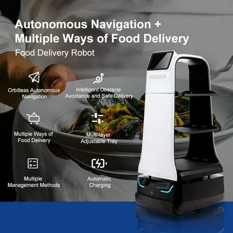 Food Service Delivery Robot Customized Good Quality Intelligent Profession Service Robots