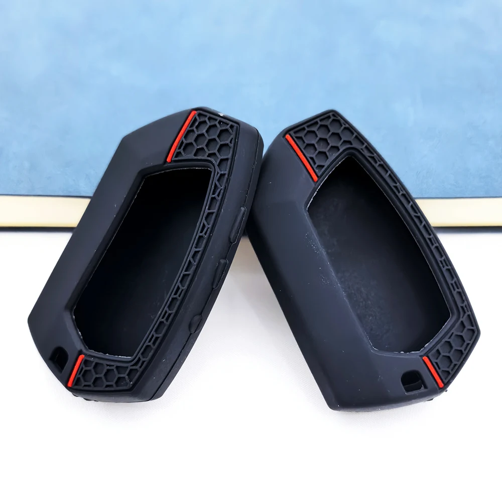For Pandora DXL 4950 DX-90BT DX-91 Two Way Car Remote Control Russian Version DXL4950 Carrying Silicone Key Case Accessories