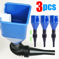 1/3pcs Telescopic Car Refueling Funnel Universal Engine Oil Gasoline Filter Transfer Funnels Tool Foldable Portable Funnels