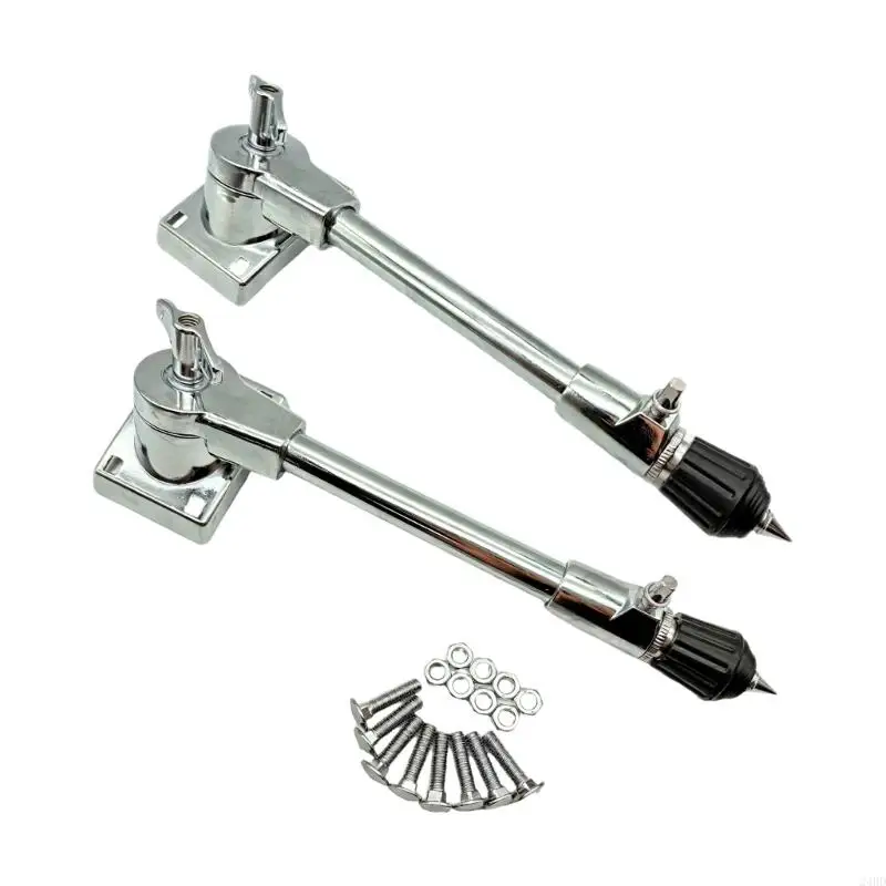 2Pcs Heavy Duty Metal Drum Leg Brackets Replacement Adjustable Drum Stand Legs For Enhanced Stability Easy to Use 24BD
