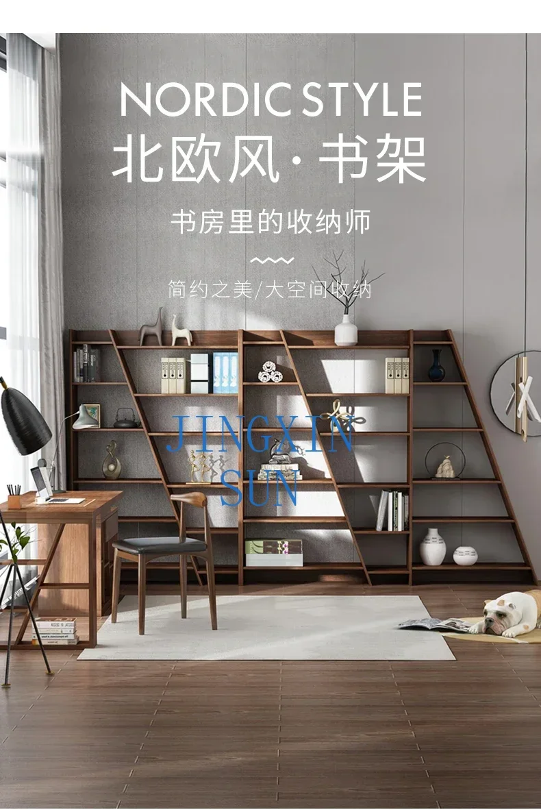 Superior Creative bookshelf landing, modern and minimalist Nordic combination desk, small unit living room, study storage shelf