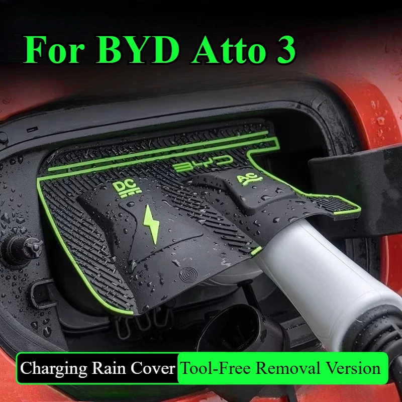

For BYD Atto 3 Yuan Plus Charging Gun Rain Cover Car Charging Port Waterproof Protector Cover