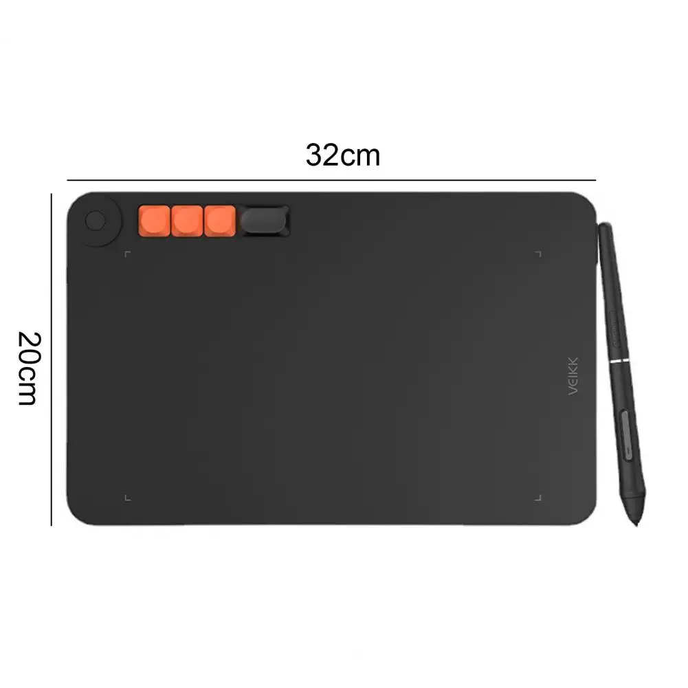 Графический планшет VO1060, 290 PPS, 60 градусов, 4 клавиши, для Android/Windows/Mac/OS