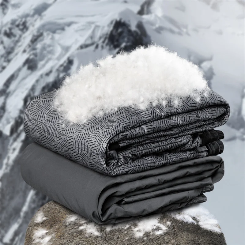 Ture 90% pantalon en duvet de canard blanc haute luxe hommes hiver épais pantalons d'extérieur mâle taille élastique duvet de canard pantalon chaud