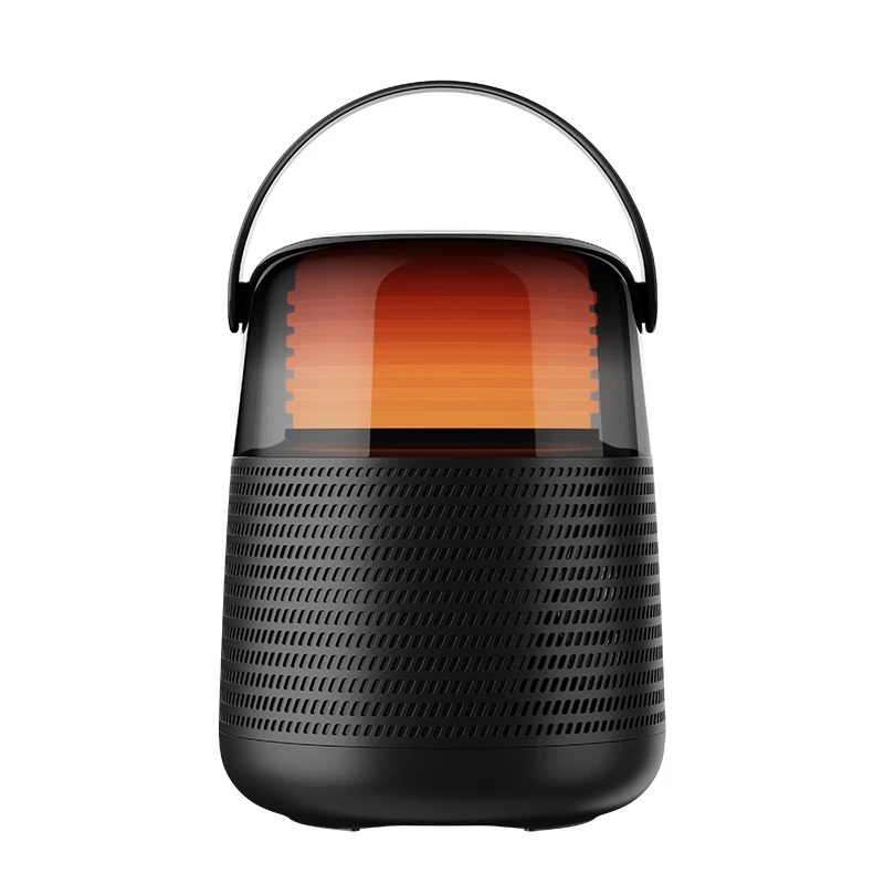 

QERE HF55 Mini Portable Wireless Speaker Outdoor Subwoofer with Light Emitting Diode Flash Color Metal Woofer