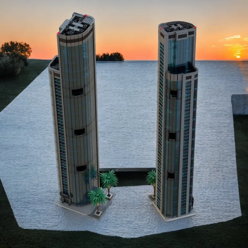 

2990 pcs Millenium Tower Model Building Blocks - Futuristic Skyscraper DIY Kit, Perfect for Kids & Adults, Detailed Design Toy