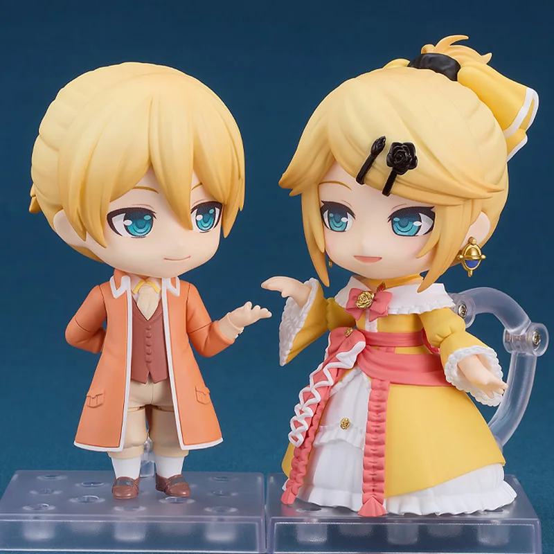 Kagamine Len/Kagamine Rin Action Figures Figurine Kawaii Clay Man Collect Model Q Version Model Desk Cartoon Decor Toy Kid Gift