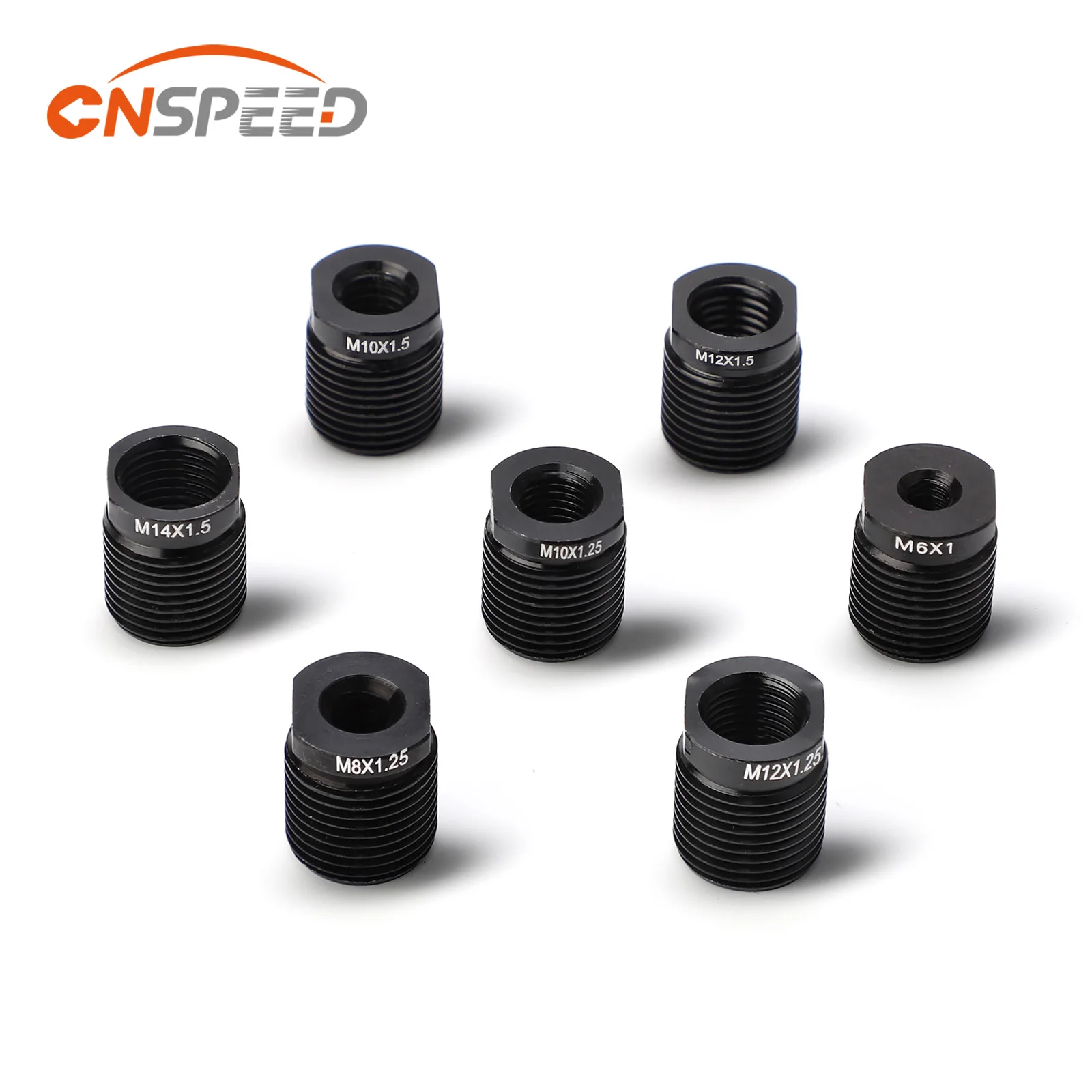 Adapter gałki zmiany biegów ze stopu aluminium CNSPEED z gwintem wewnętrznym M8x1,25 M10x1,25 M10x1,5 M12x1,25 M14x1,5 M12*1,5 uniwersalny adapter
