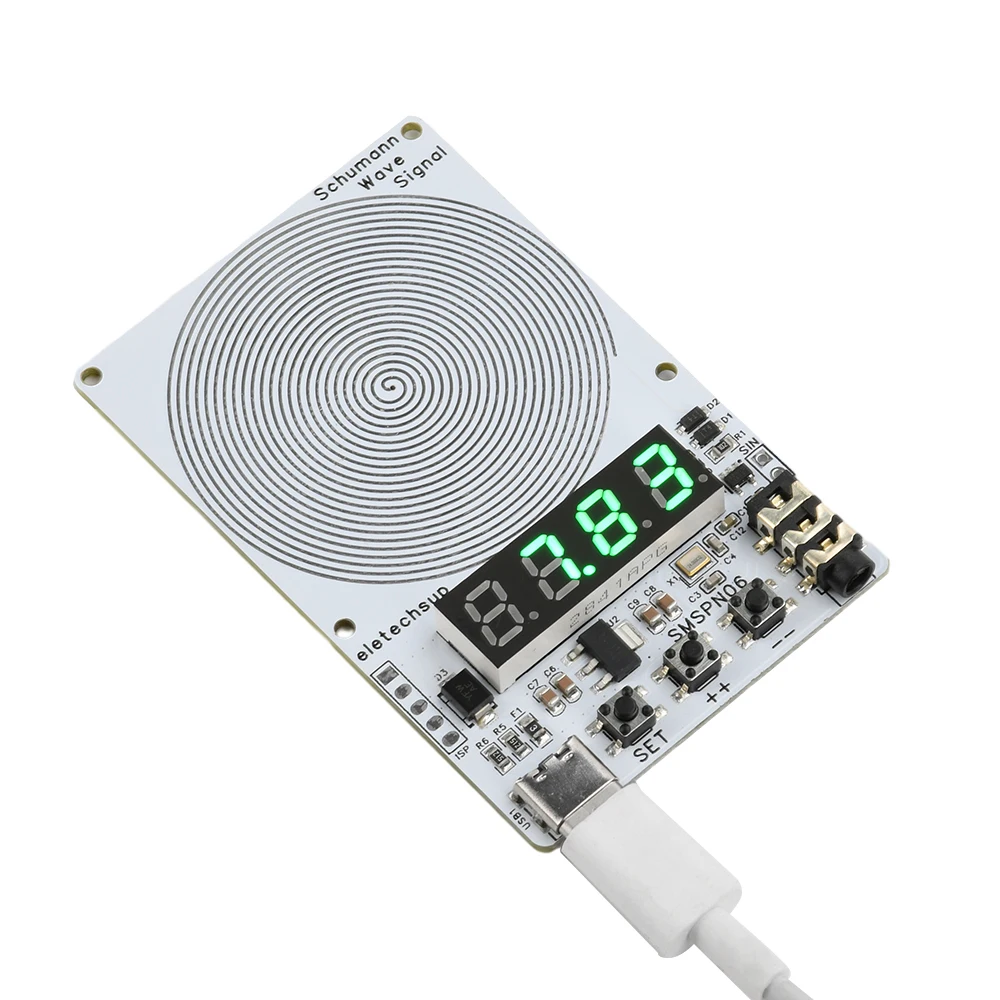 DC 5V 7.83Hz Schumann Wave Generator 0.01Hz~9999Hz Sine Adjustable Signal Generator 4-digit Digital Display